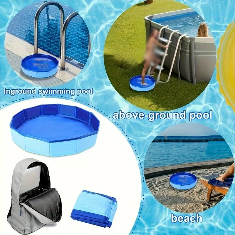 Faltbares Fussbad aus PVC für den Pool – clever-campen Ansicht 4