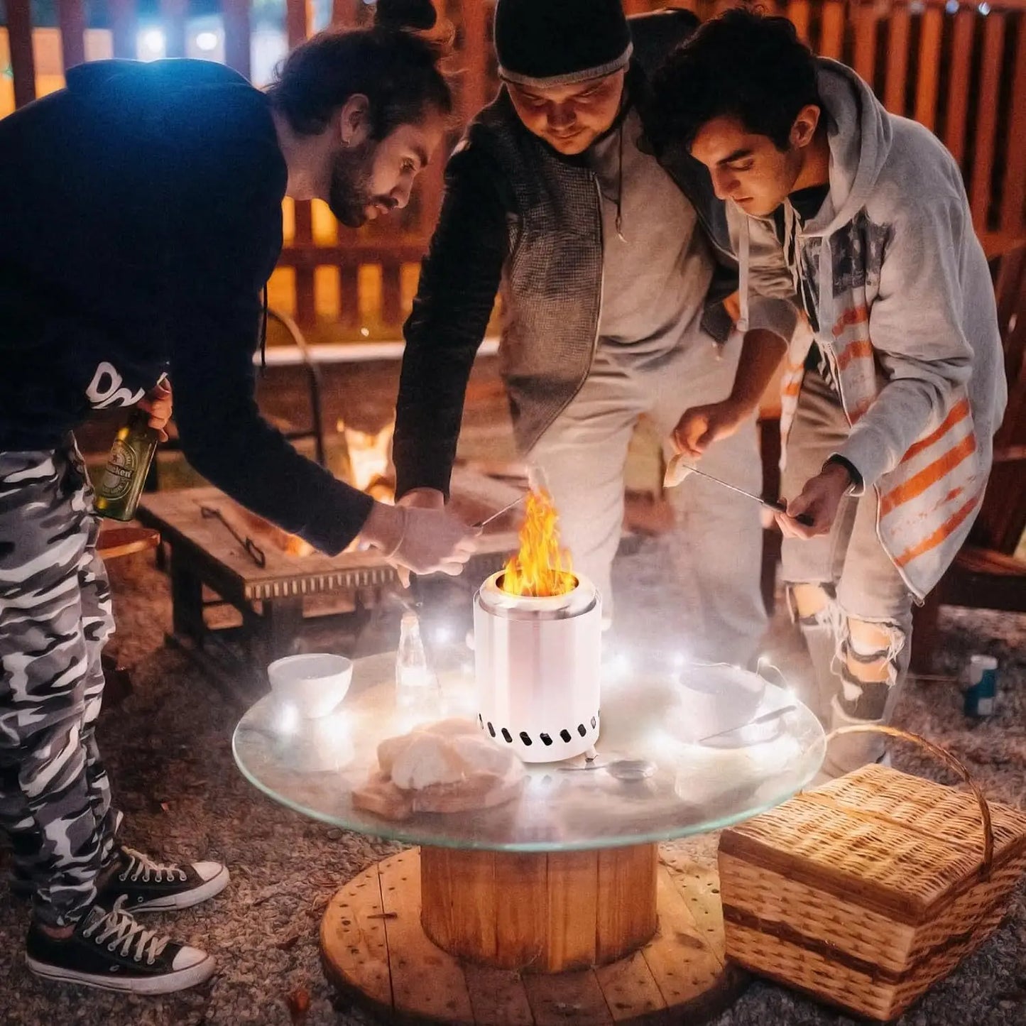 Tragbarer Holzofen aus Edelstahl für Camping – clever-campen Ansicht 6