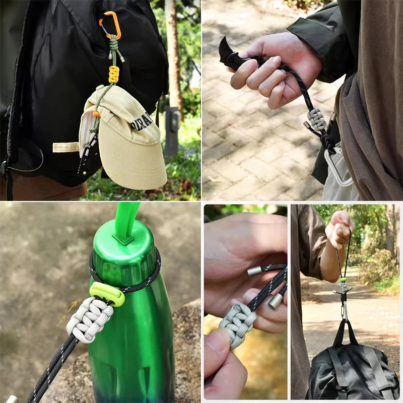 Multifunktionale Paracord Trinkflaschen Halterung – clever-campen Ansicht 5