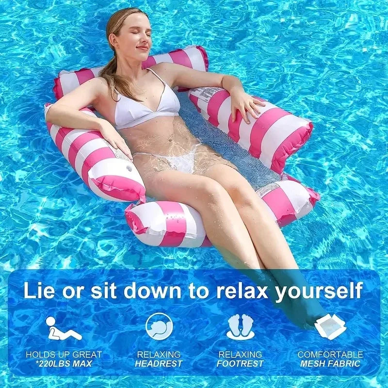 Aufblasbare Hängematte für Wasser – 4-Rohr-Sofa – clever-campen Ansicht 4