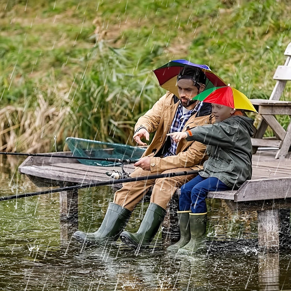 Faltbarer Regenschirm für Angler und Wanderer – clever-campen Ansicht 5