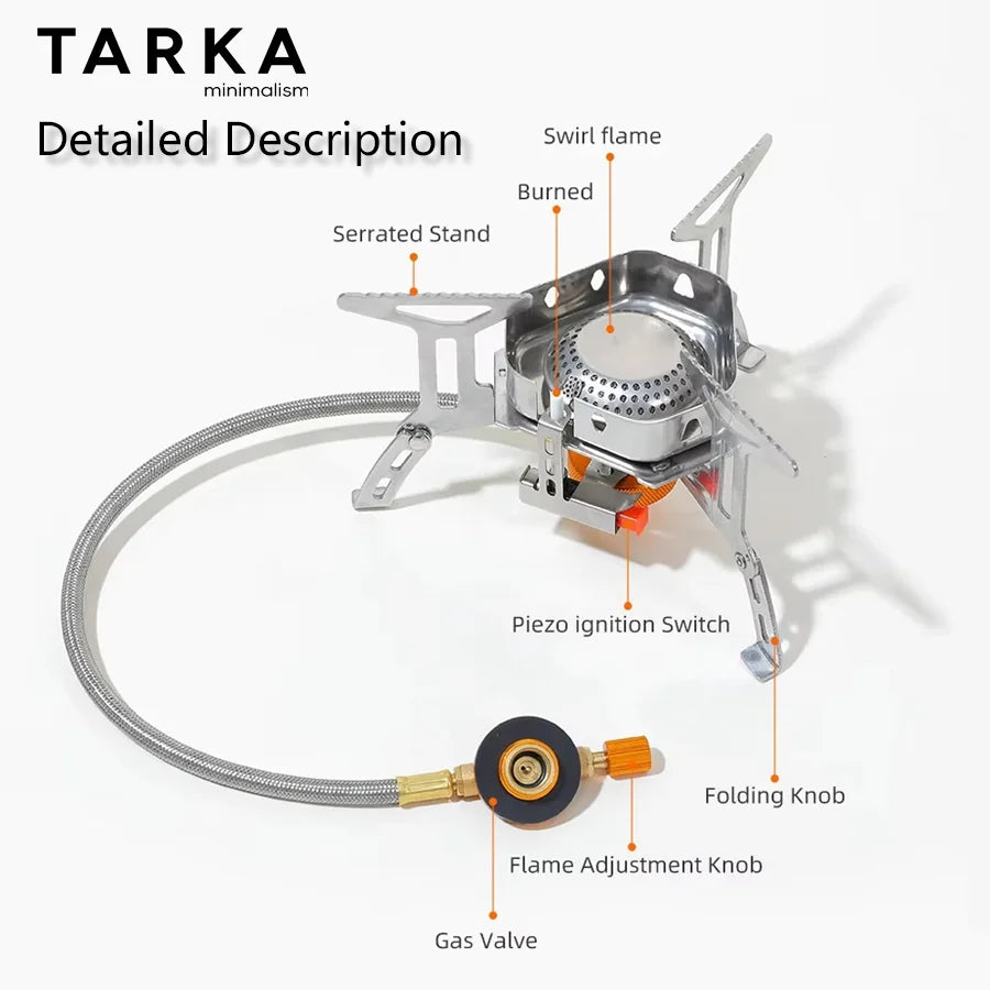 TARKA Klappbarer Camping-Gaskocher mit Windschutz – clever-campen Ansicht 5