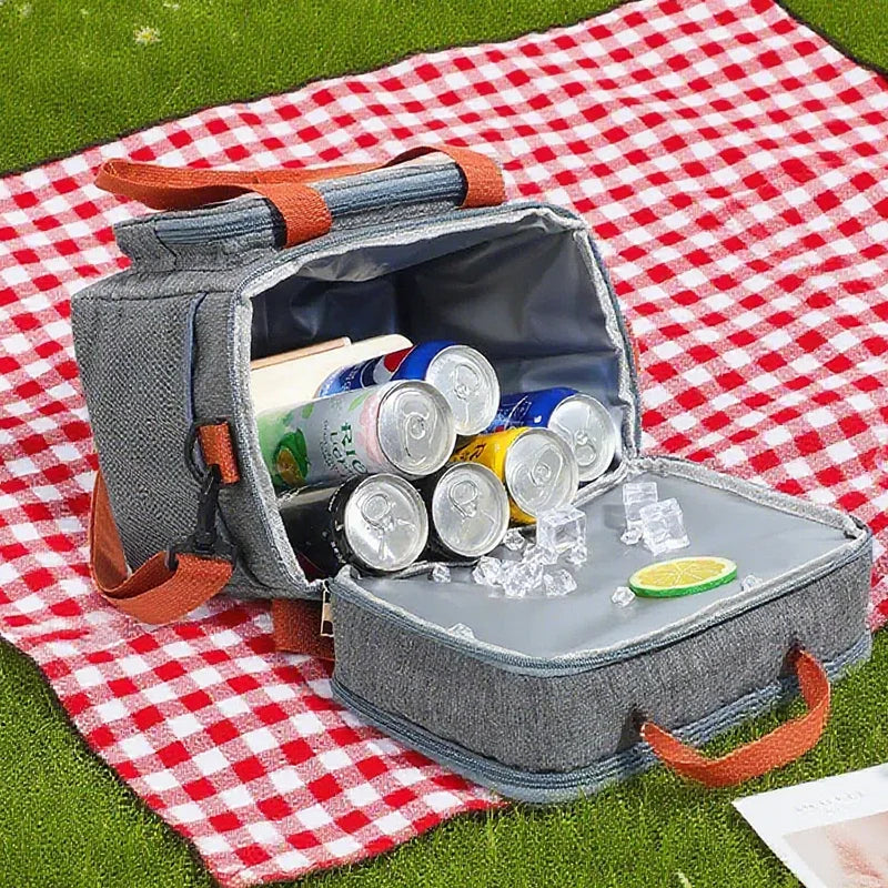 Thermobeutel für Picknick und Lunch – doppelwandig – clever-campen Ansicht 2