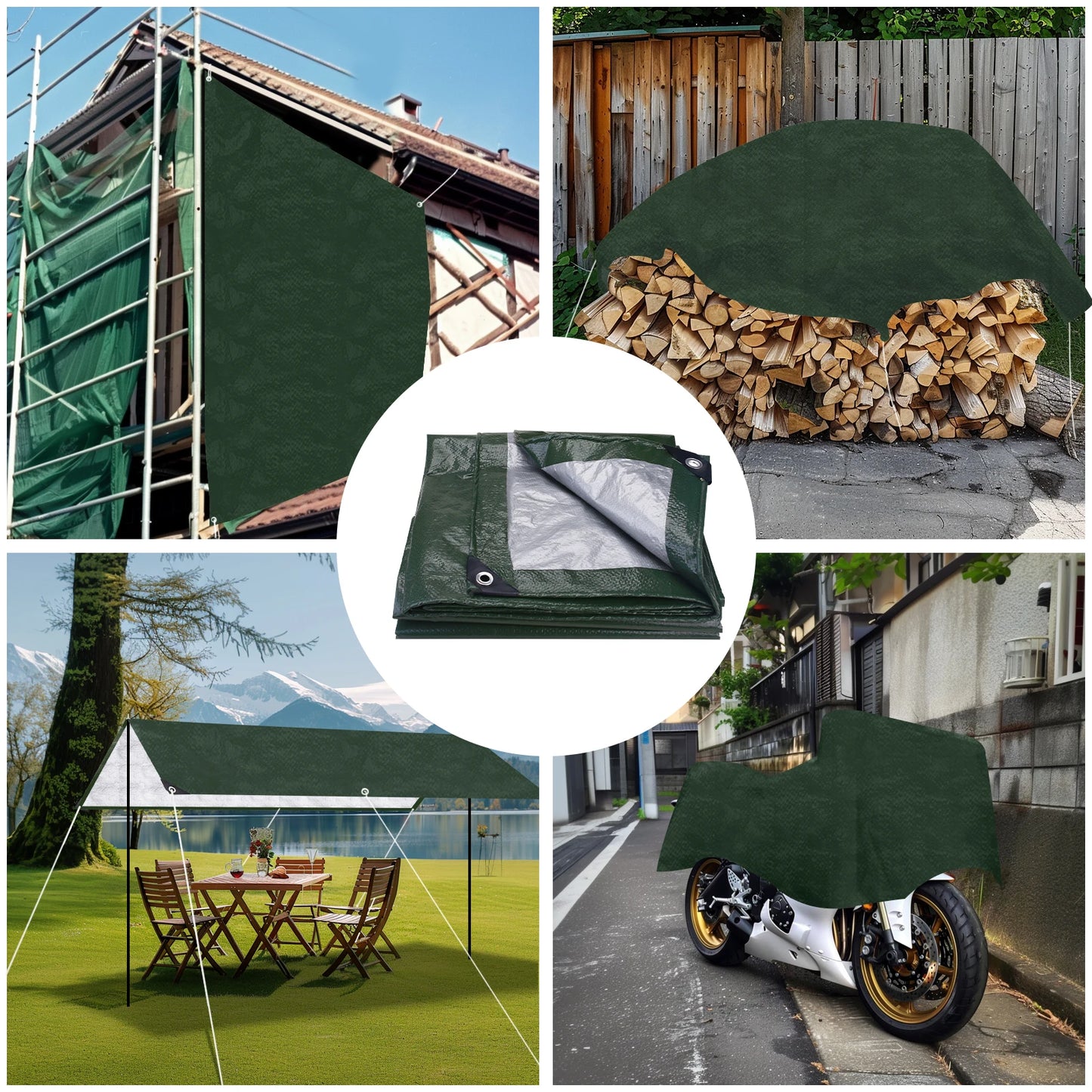 Robuste Abdeckplane Wasserdicht für Camping & Outdoor – clever-campen Ansicht 6