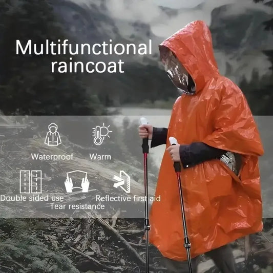 Multifunktionaler Notfall-Regenponcho für Outdoor – clever-campen Ansicht 2