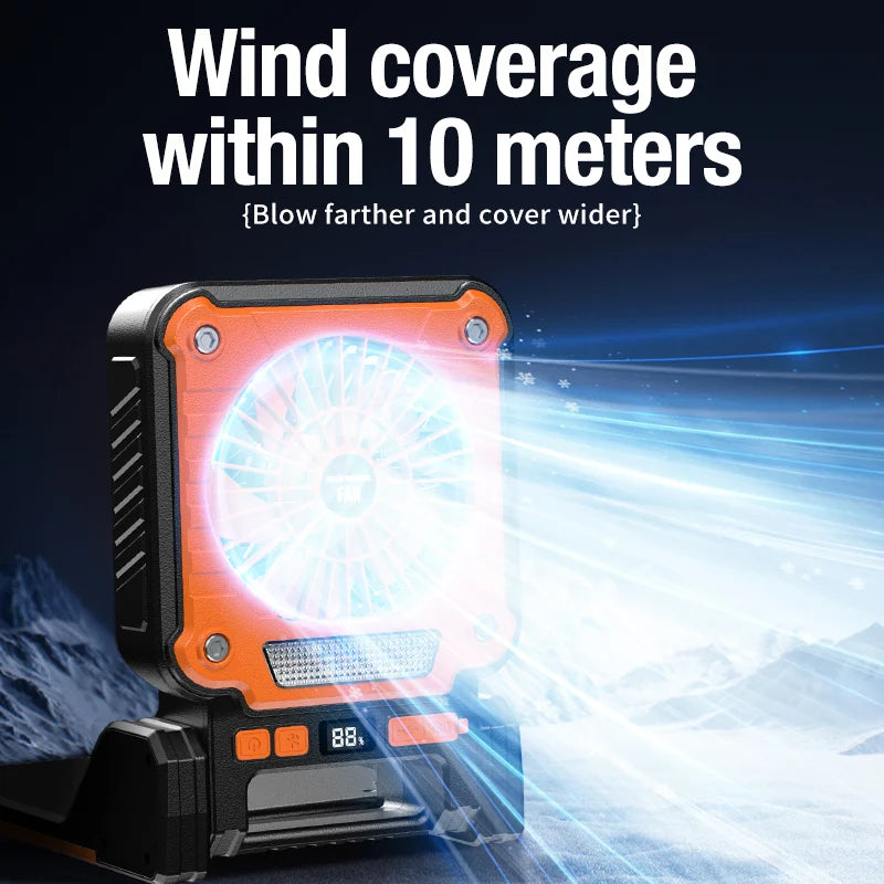 Multifunktionaler Campingventilator mit USB und Solar – clever-campen Ansicht 6