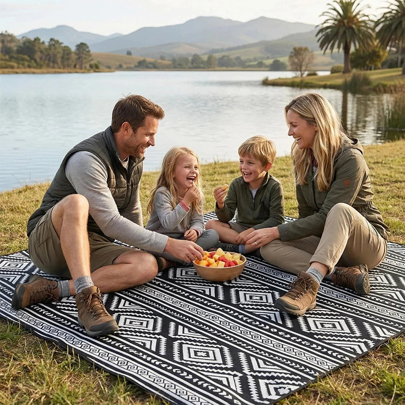 Wasserdichte Picknickdecke 200x300cm für Strand & Outdoor – clever-campen Ansicht 6