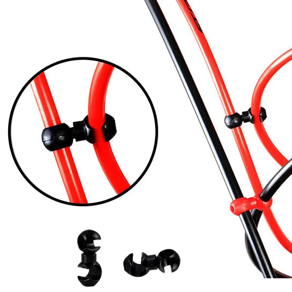Bicycle Brake Gear Cable Clips Set – Schwarz – clever-campen Ansicht 3