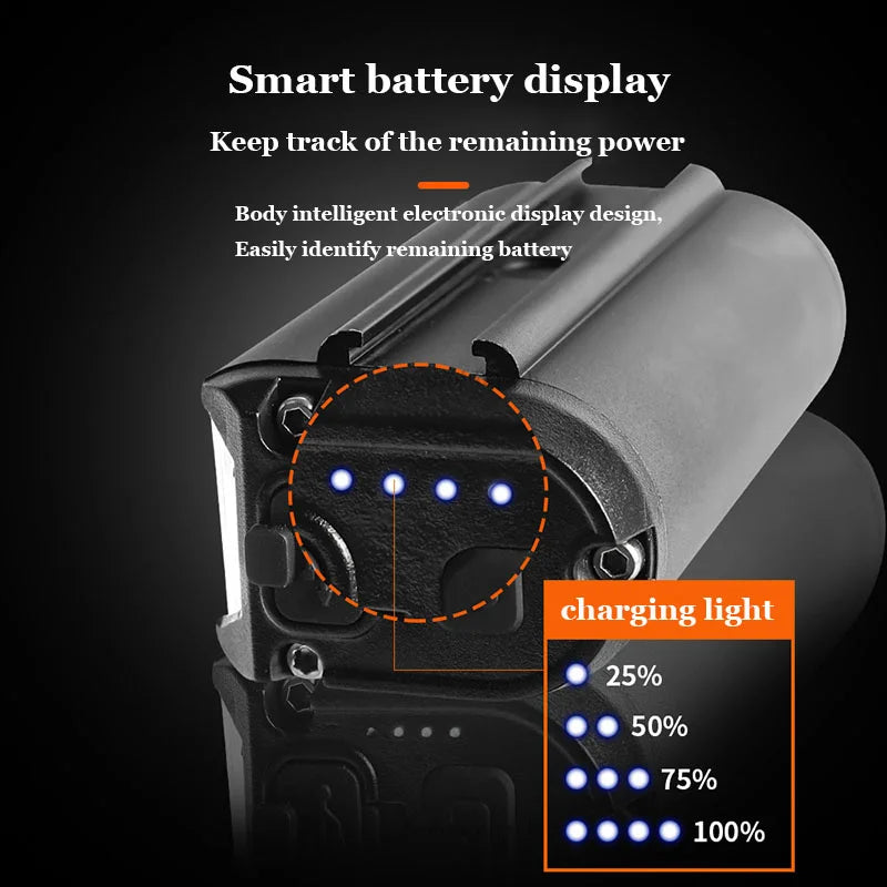 Helle 1800LM Fahrradlampe mit 2000mAh Akku – clever-campen Ansicht 3