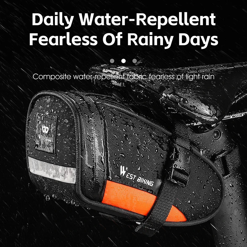 West Biking Fahrradtasche 1.2L Reflektierend Wasserdicht – clever-campen Ansicht 4