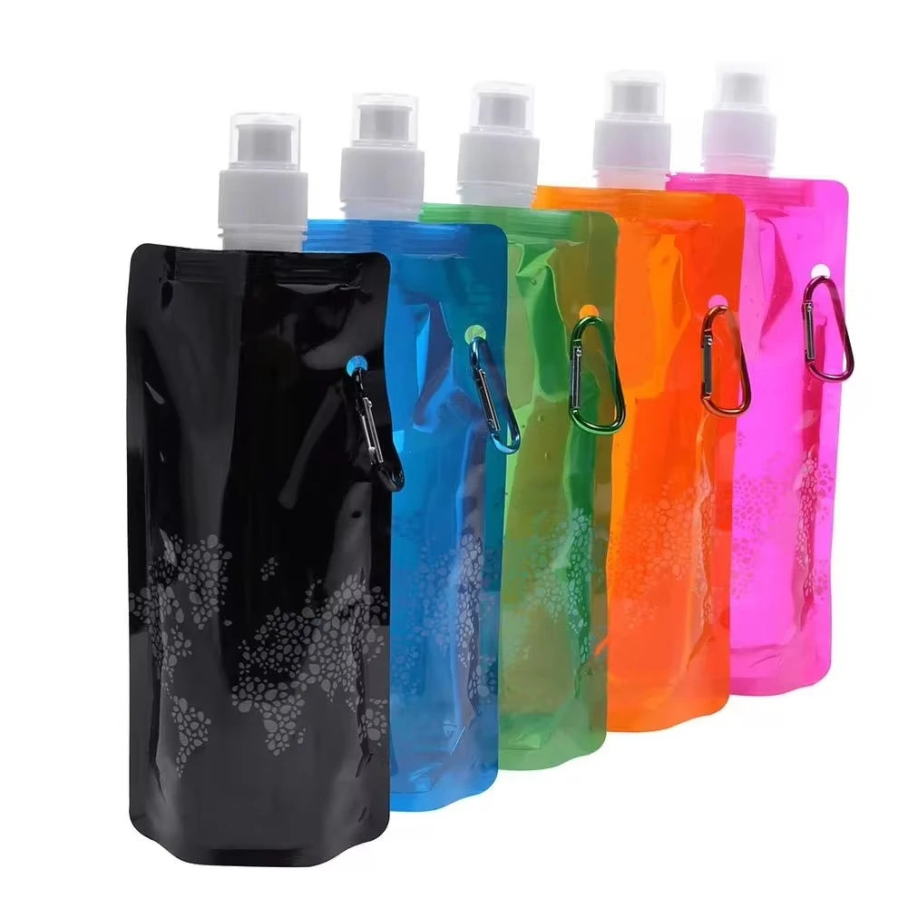 500ML Faltbare Silikon Trinkflasche für Outdoor Aktivitäten – clever-campen Ansicht 3