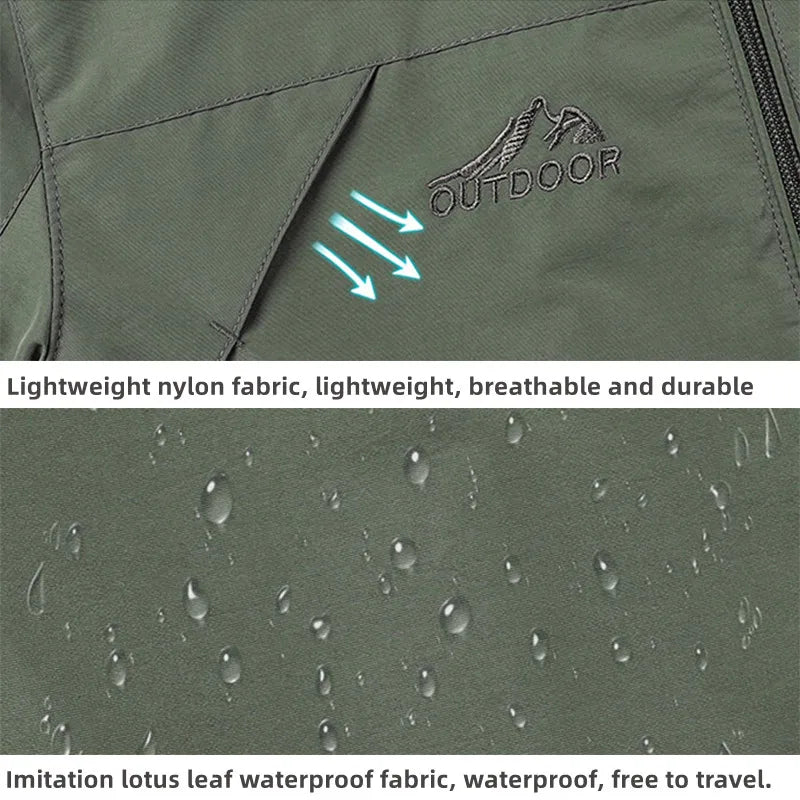 Wasserdichte Windbreaker Jacke für Angler und Outdoor – clever-campen Ansicht 2