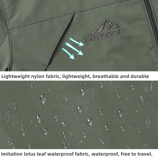 Wasserdichte Windbreaker Jacke für Angler und Outdoor – clever-campen Ansicht 2