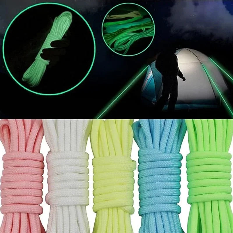 Leuchtendes Paracord 9 Stränge 4mm Nylon für Outdoor – clever-campen Ansicht 5