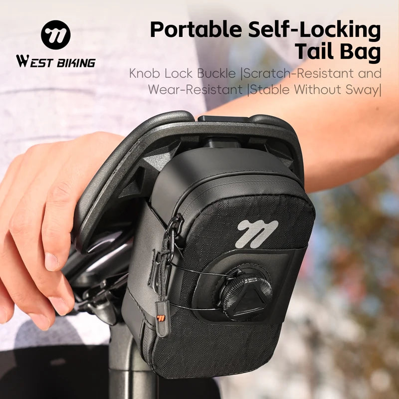 West Biking Fahrradsatteltasche 0.2L wasserdicht – clever-campen Ansicht 2