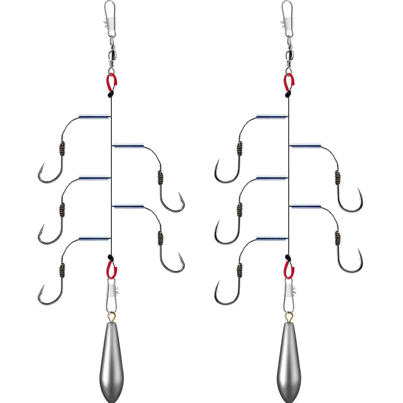 Angeln String Haken mit 5 Haken und Anti-Wickel-Design – clever-campen Ansicht 6