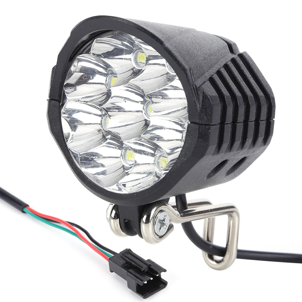 E-Bike Horn Beleuchtung 2in1 9LED 18W für 36V 48V 60V – clever-campen Ansicht 6