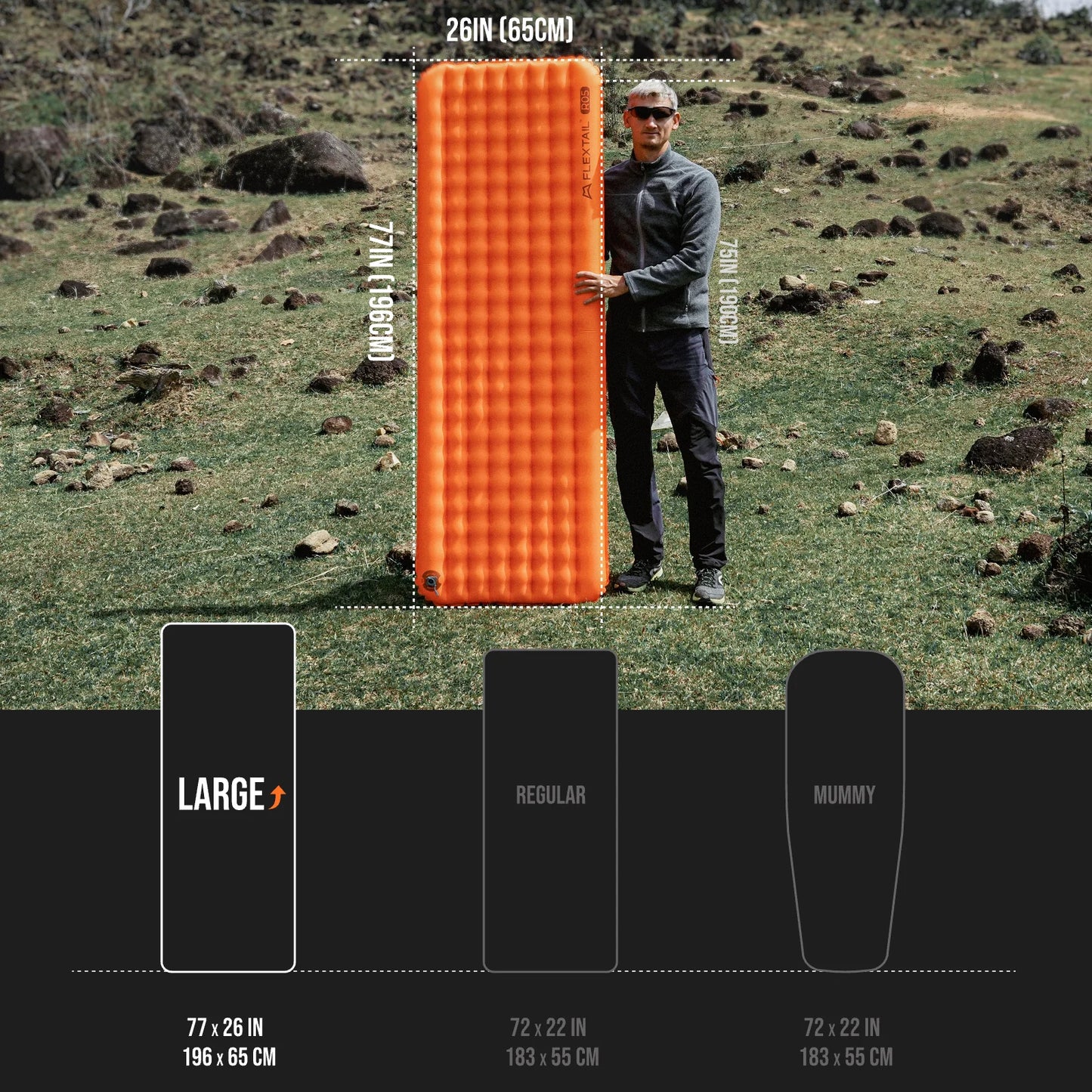 FLEXTAIL Tiny Mattress Plus 2 – Ultraleichte Luftmatratze – clever-campen Ansicht 3