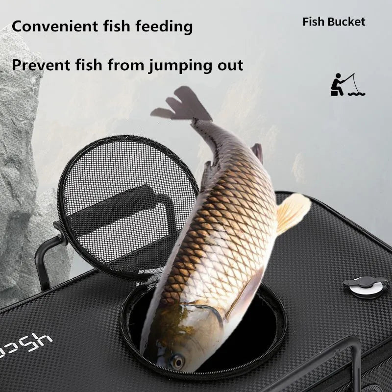 Faltbarer Fischbehälter für Angler – Tragbare Wasserbox – clever-campen Ansicht 2