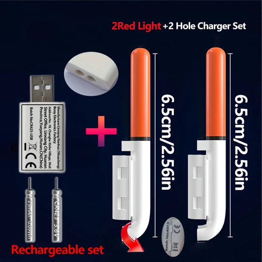 5-teiliges Angelset mit 2 Bissanzeigern und USB-Ladegerät – clever-campen Ansicht 2