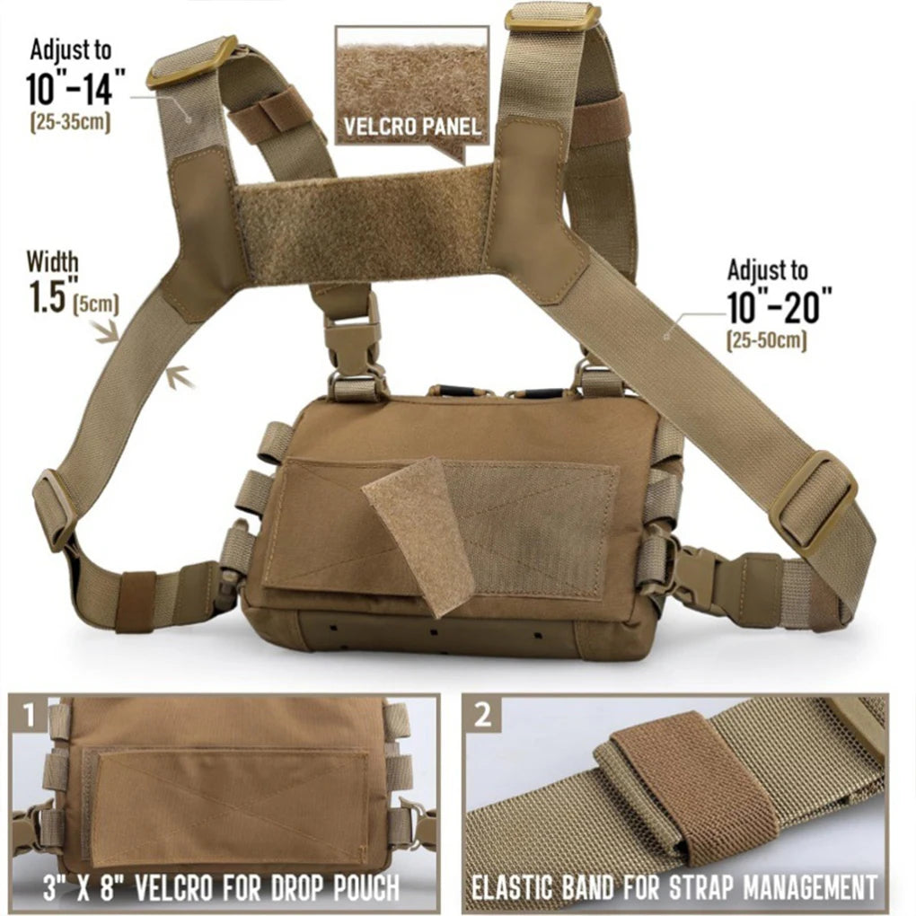 Taktische Outdoor Travel Weste mit Fronttasche für Camping – clever-campen Ansicht 4