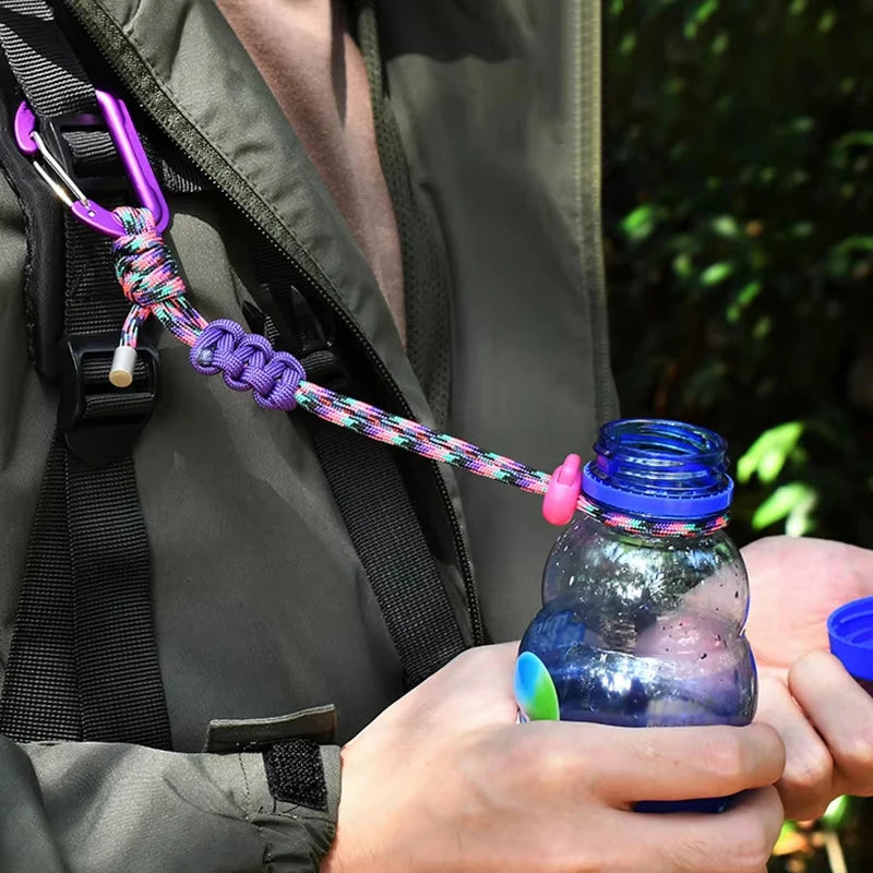 Multifunktionale Paracord Trinkflaschen Halterung – clever-campen Ansicht 3