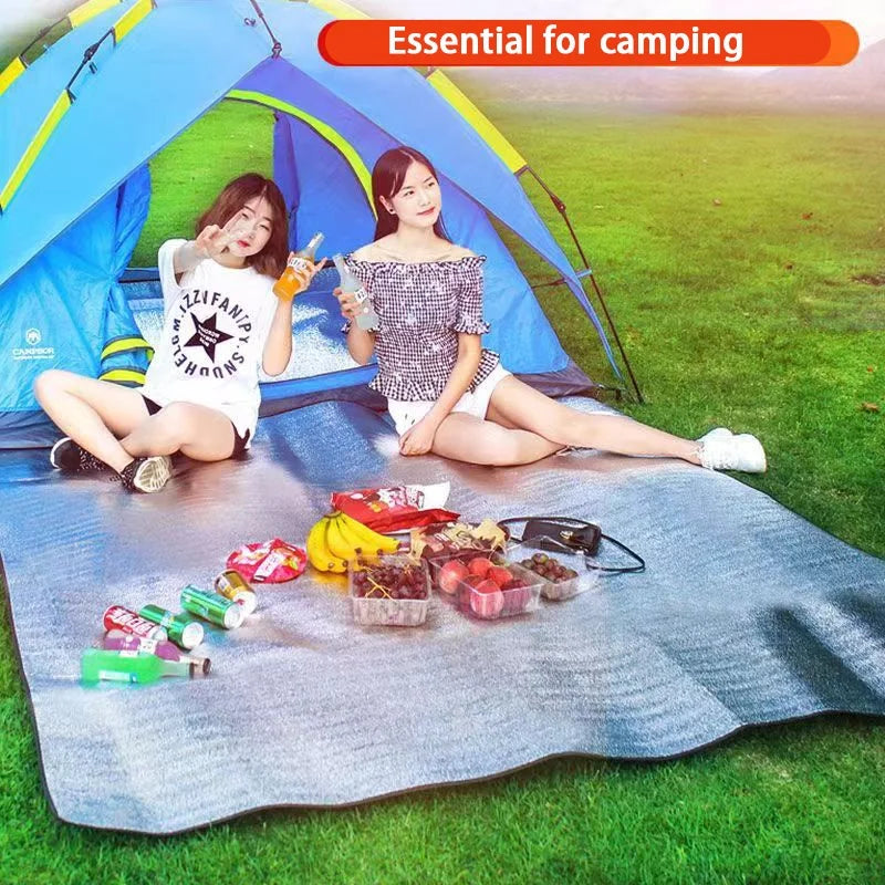 Wasserdichte Campingmatte Aluminium Outdoor Zeltunterlage – clever-campen Ansicht 5