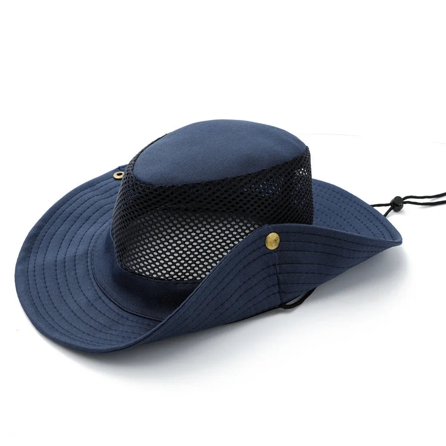Atmungsaktive Wander-Cap mit breiter Krempe – clever-campen Ansicht 3