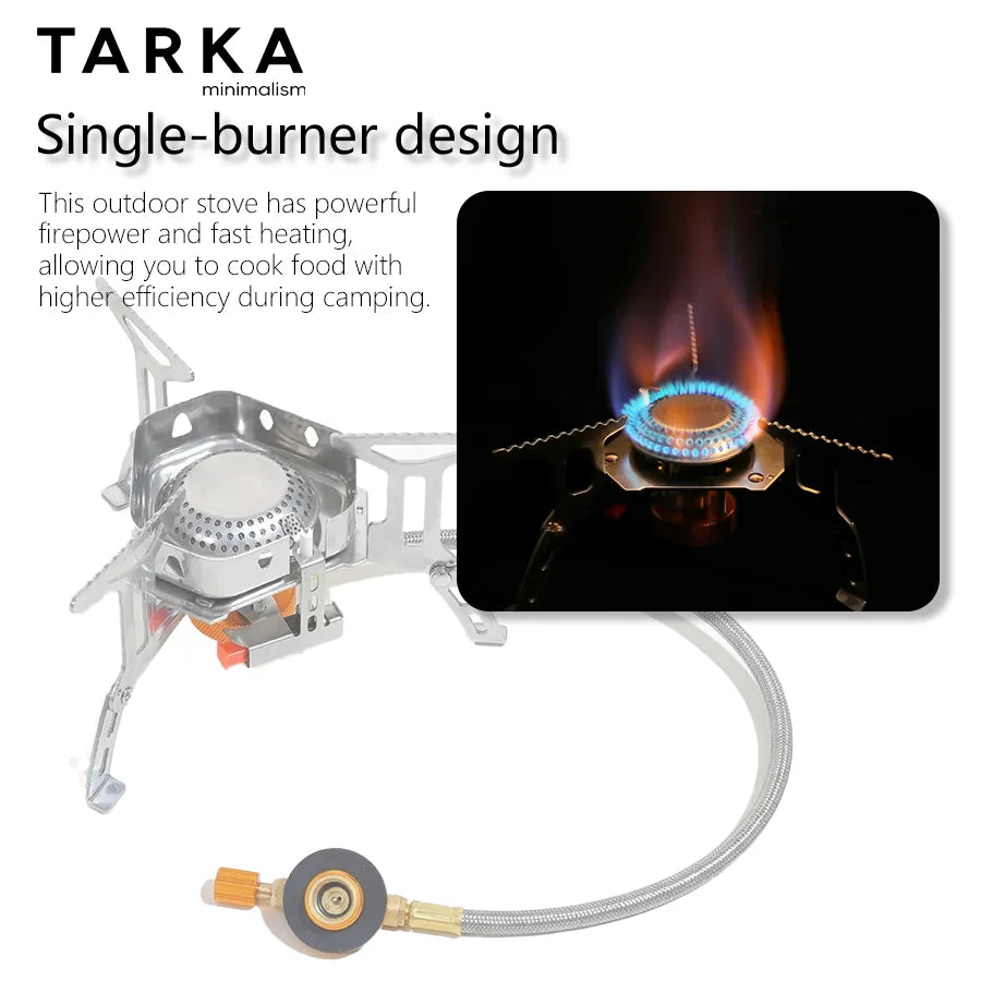 TARKA Klappbarer Camping-Gaskocher mit Windschutz – clever-campen Ansicht 3