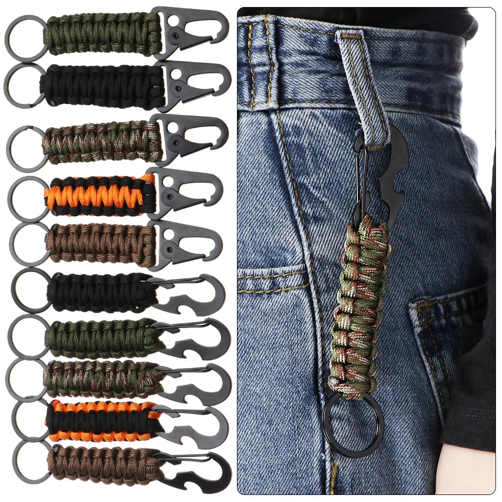 Outdoor Karabiner Schlüsselring mit Paracord – clever-campen Ansicht 3