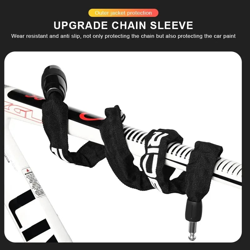 RIDERACE Fahrradschloss Kette 95cm mit 2 Schlüsseln – clever-campen Ansicht 6