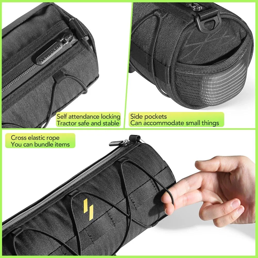 Fahrrad-Lenkertasche 2.5L Multifunktionale Fahrradtasche – clever-campen Ansicht 4