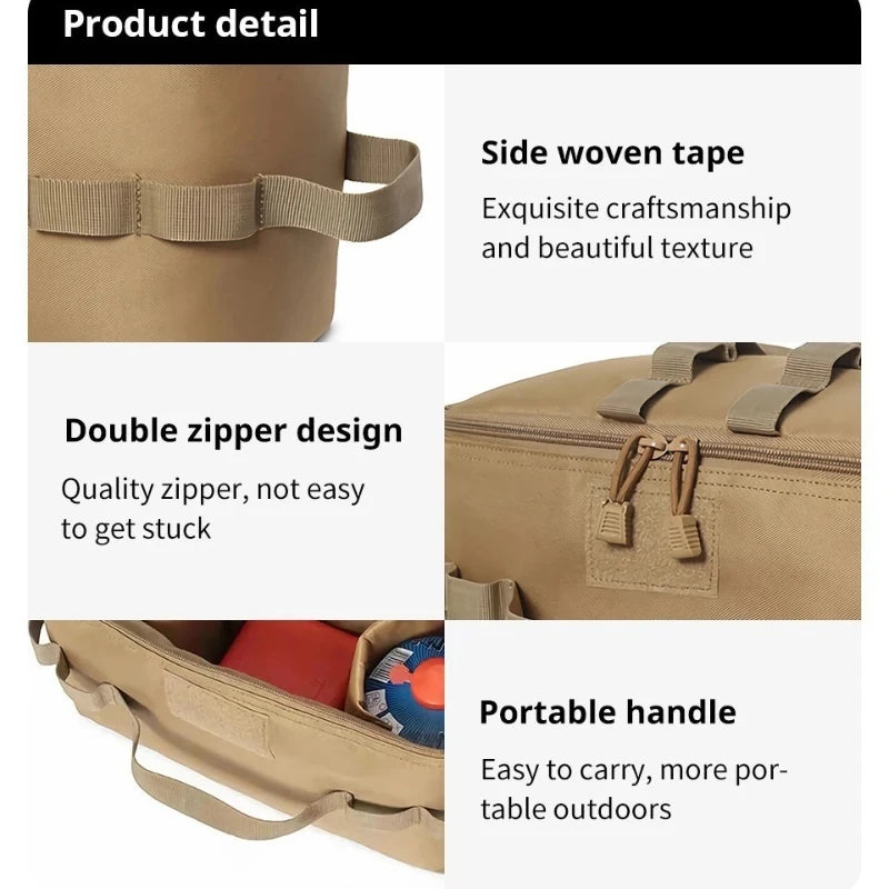 Camping Kochgeschirr-Tasche, Gasflaschen-Organizer – clever-campen Ansicht 4