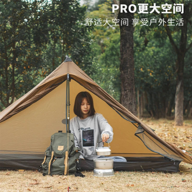 Lanshan 1 Pro Zelt 3/4 Saison 230*90*125cm 2 Seiten – clever-campen Ansicht 3