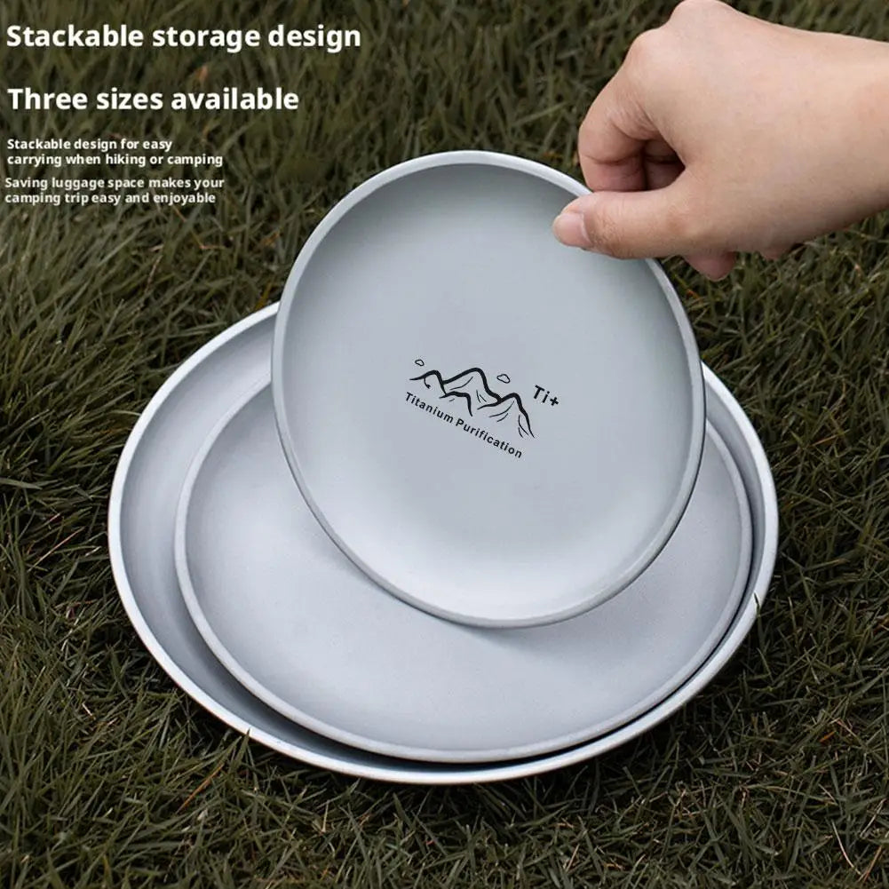 Titanium Camping Teller – Stapelbares Outdoor-Geschirr – clever-campen Ansicht 4