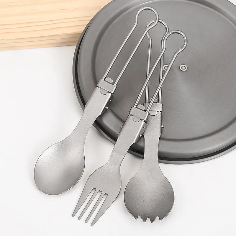 Titanium Faltbesteck Set für Camping und Outdoor – clever-campen Ansicht 2