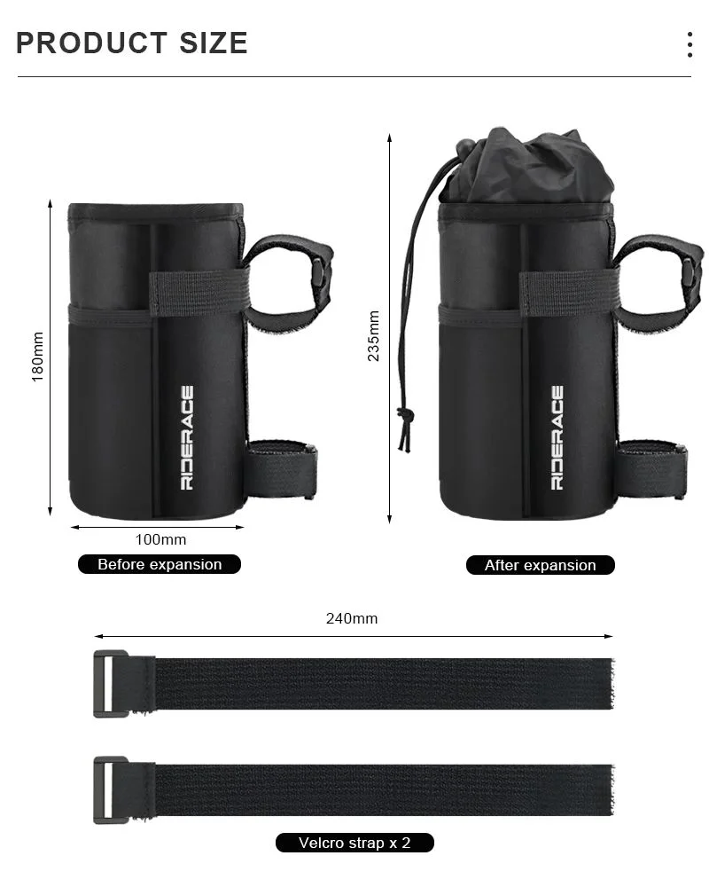 Trinkflaschenhalter für Fahrrad – Isolierte Tasche – clever-campen Ansicht 5