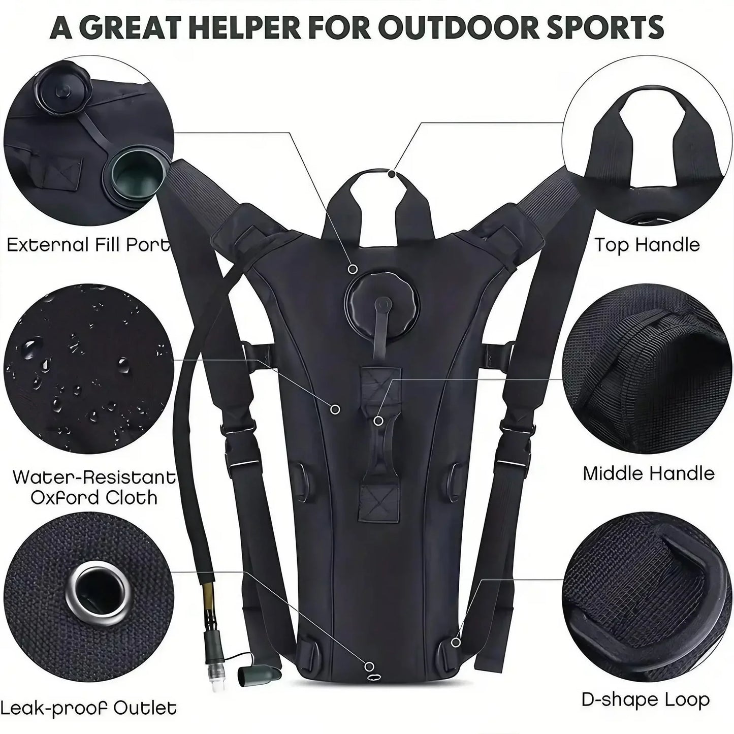 Taktischer Wasser-Rucksack 3L für Camping & Outdoor – clever-campen Ansicht 3