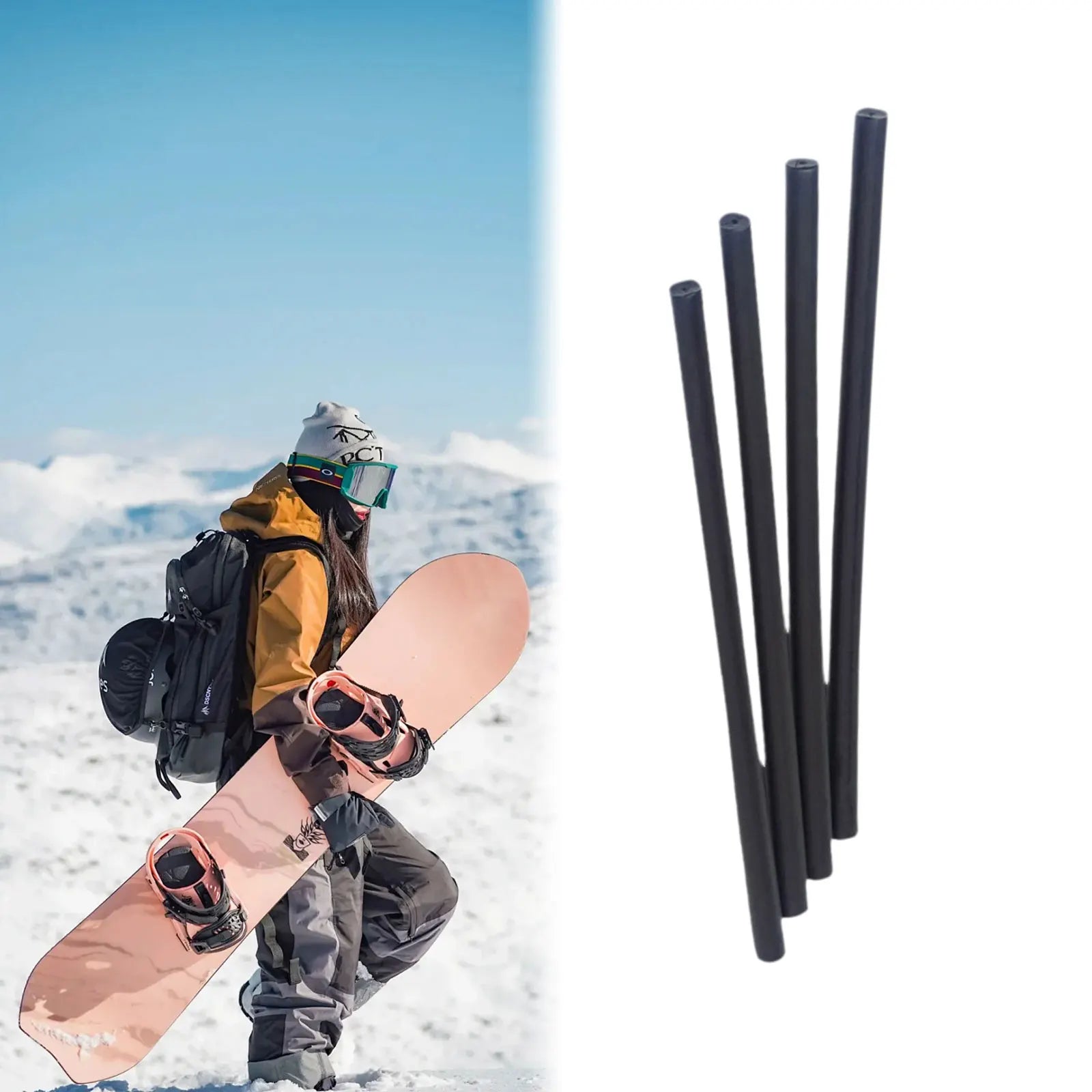 Snowboard Reparaturset mit Wachs und Reparaturkerzen – clever-campen Ansicht 2