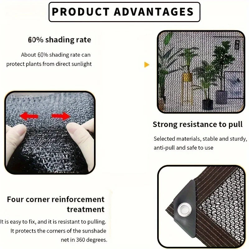 Schwarzes Sonnenschutznetz für Balkon und Garten – clever-campen Ansicht 5