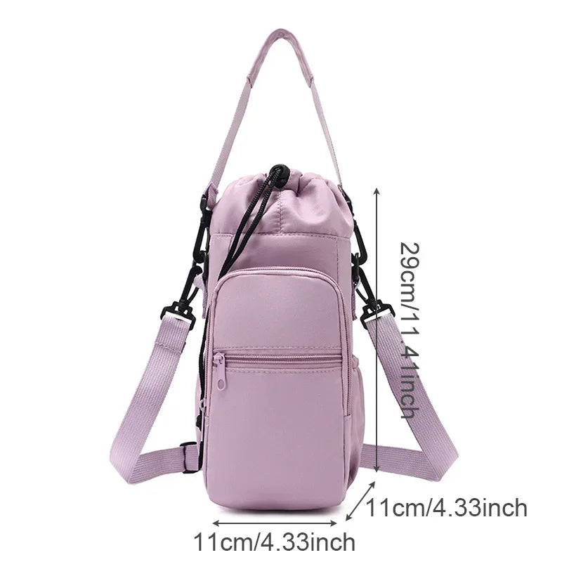 Trinkflaschen Tasche mit verstellbarem Tragegurt – clever-campen Ansicht 6