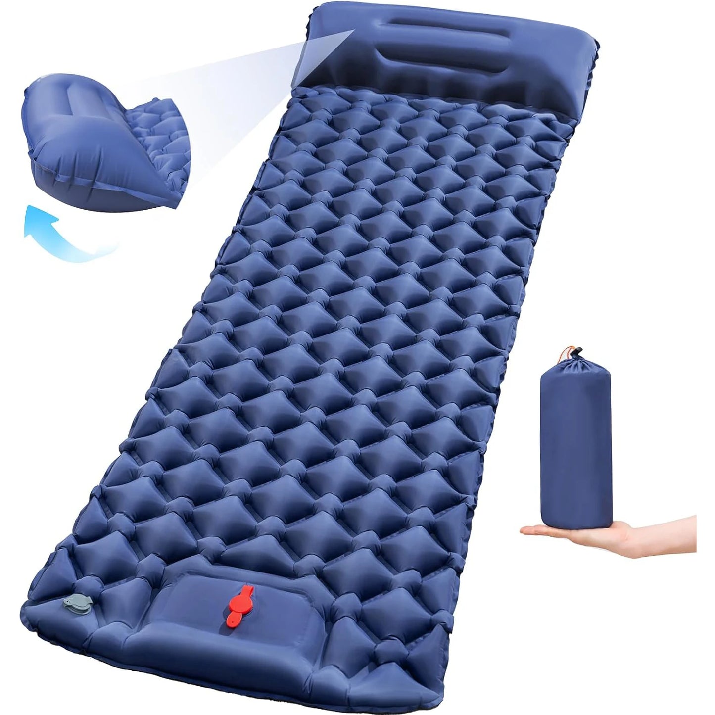 Ultraleichte Isomatte mit Kissen für Camping und Reisen – clever-campen Ansicht 4