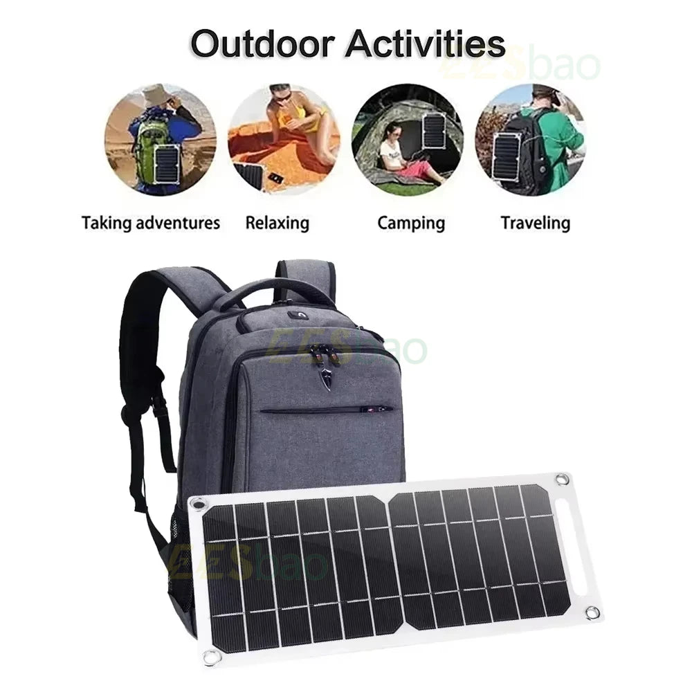 USB-Solarpanel faltbar für Handy & Powerbank – clever-campen Ansicht 3