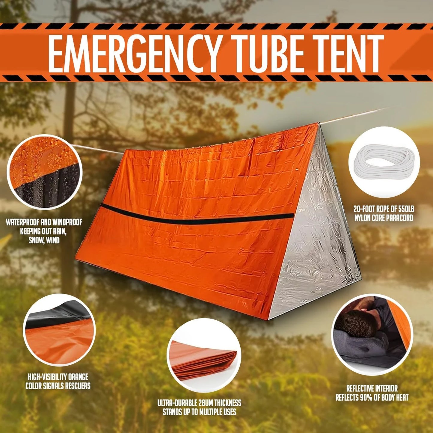 2-Personen-Wasserfestes-Campingzelt – clever-campen Ansicht 6
