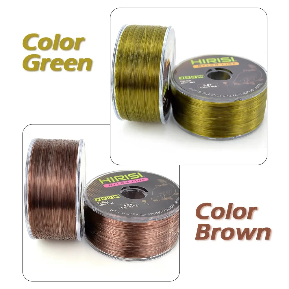 Hirisi 350m Monofilament Angelschnur Nylon für Karpfenangeln – clever-campen Ansicht 6