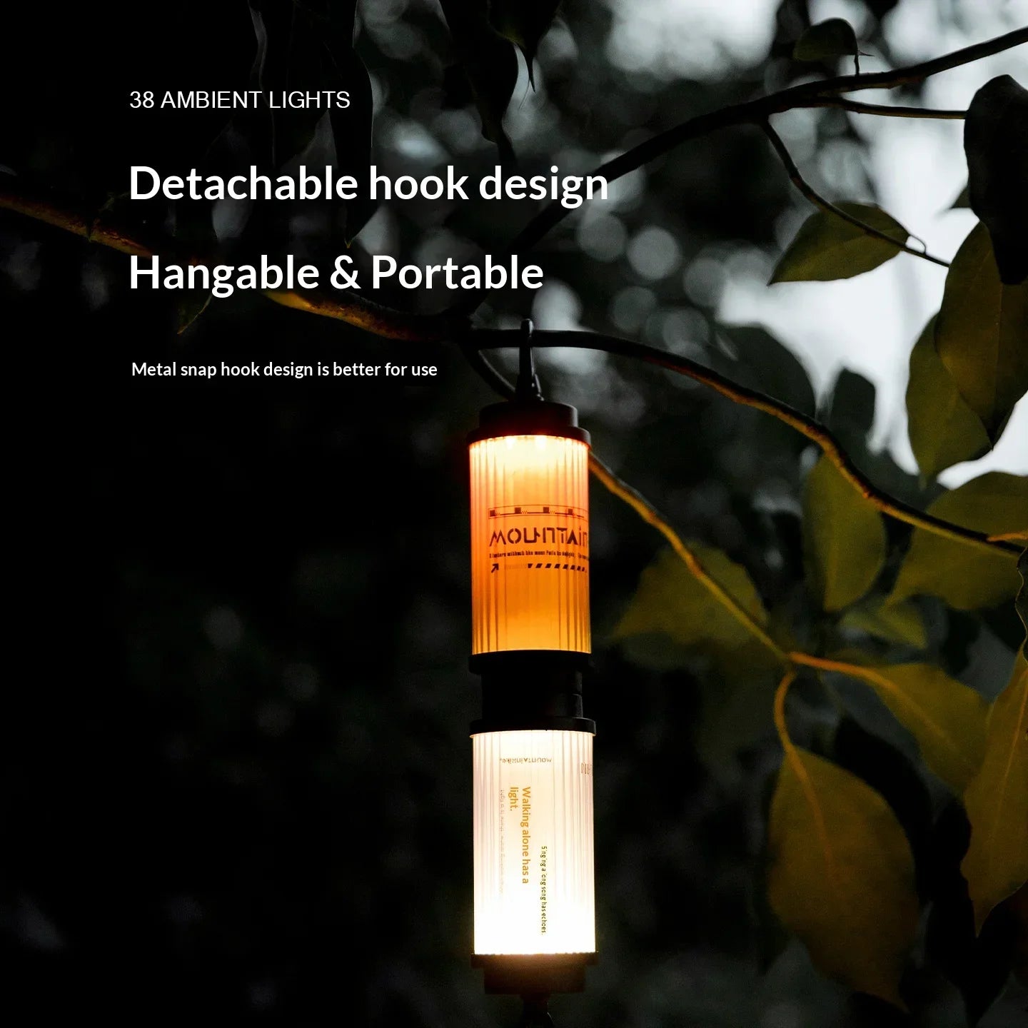 1800mAh LED Campinglaterne – tragbar mit langer – clever-campen Ansicht 6