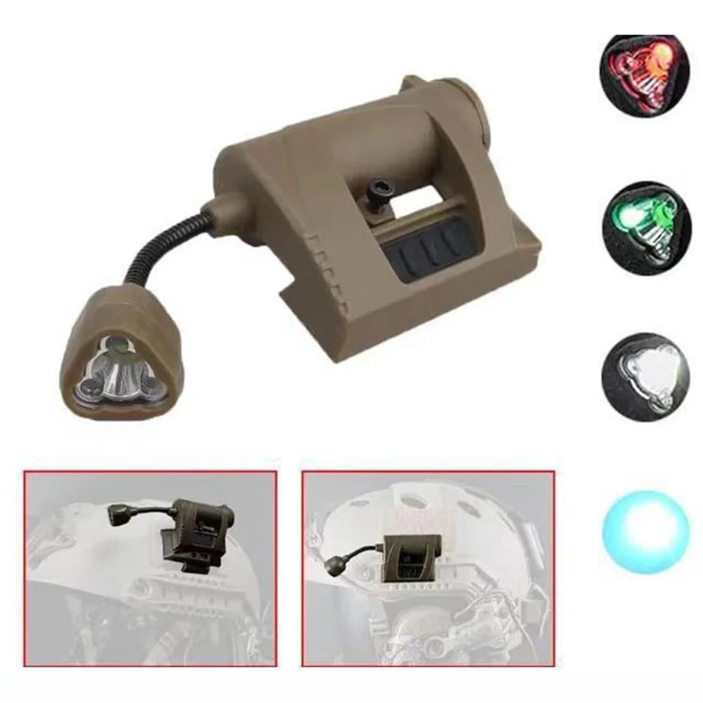 Taktische LED Helmleuchte mit vier Modi – clever-campen Ansicht 2