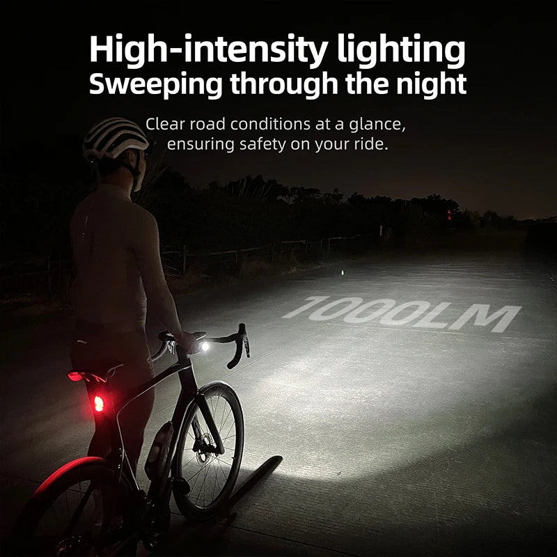 CYCLAMI X7 Smart Fahrradlicht USB Wiederaufladbar 1000 Lumen – clever-campen Ansicht 3