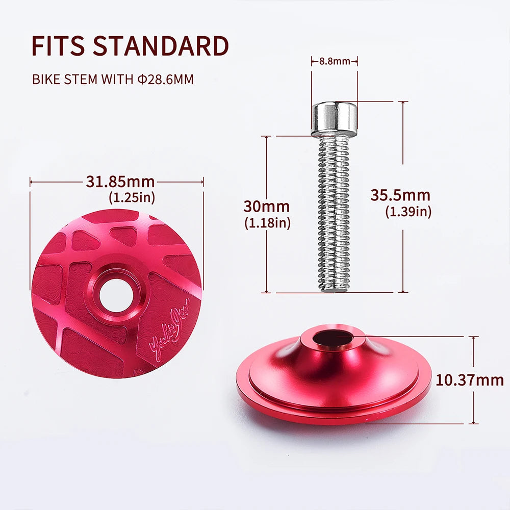 CNC Fahrrad Headset Cap für 28.6mm Gabelschaft – clever-campen Ansicht 2