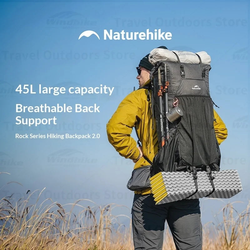 Naturehike Rock 2.0 Wanderrucksack 30L/45L/60L – clever-campen Ansicht 4